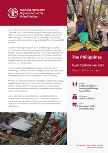 The Philippines – Super Typhoon Goni and Typhoon Vamco 2020
